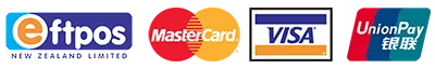 We accept EFTPos, VISA, MasterCard and Union Pay.